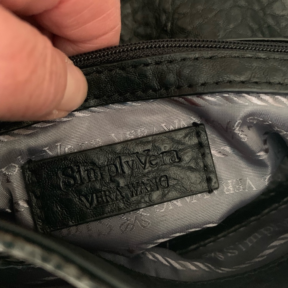 Simply Vera Wang Python Silver Crossbody Purse - image 5